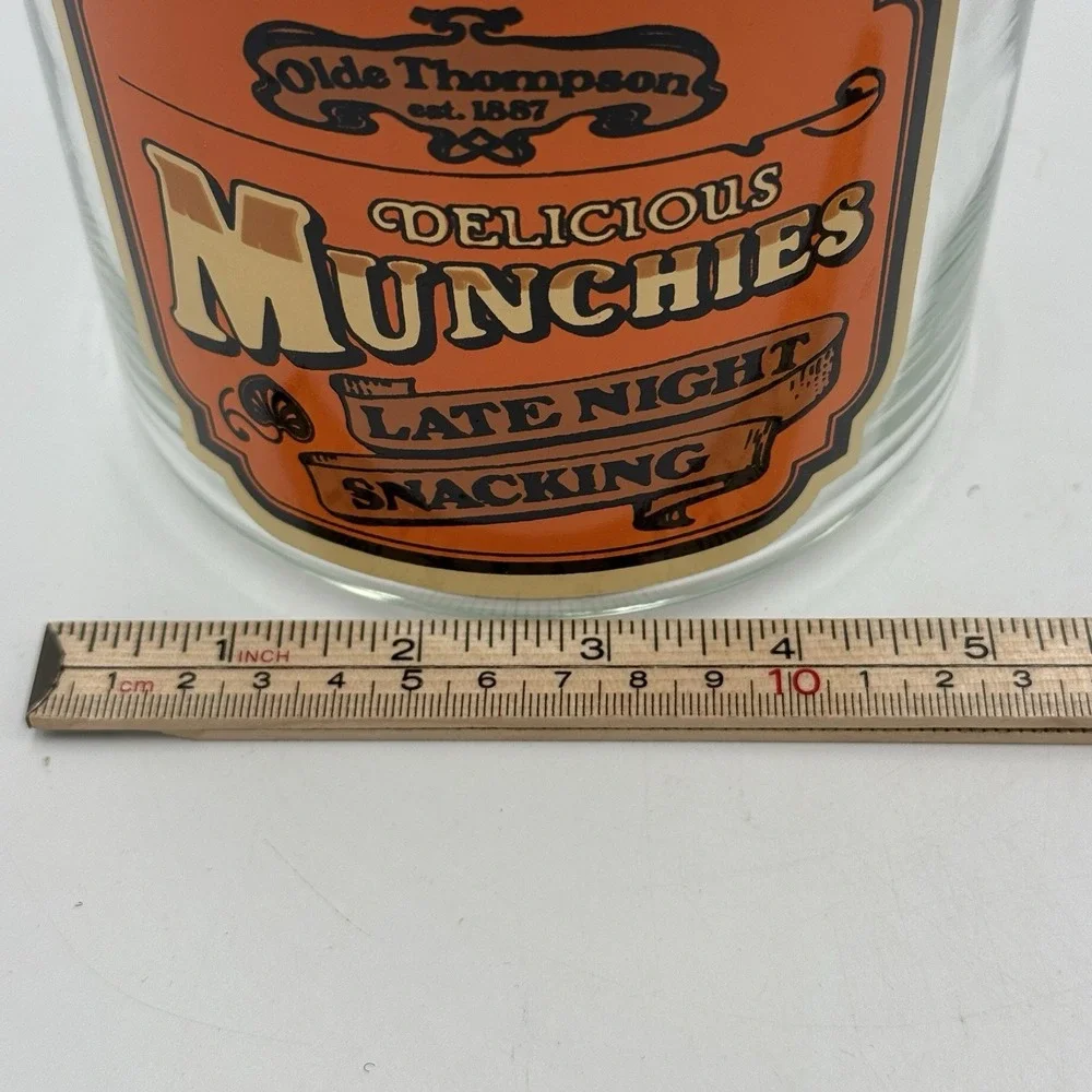Olde Thompson Munchies Glass Canister w/Wood Lid